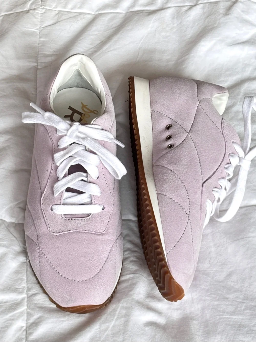 Sam Edelman Suede Sneakers - Light Lavender - Size 5 - Like New
